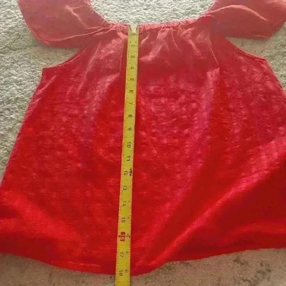 J. Crew Womens Orange XS Off the Shoulder Top - Picture 11 of 11